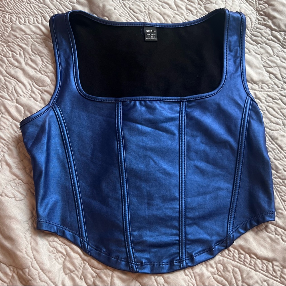 SHEIN Blue Tank Top - Size Medium